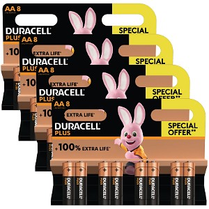 Duracell Plus 32 x AA Pack Offre Spéciale