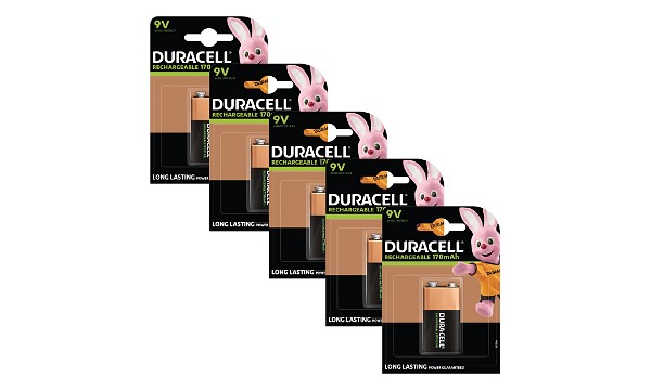 Duracell Rechargeable 9V x 5