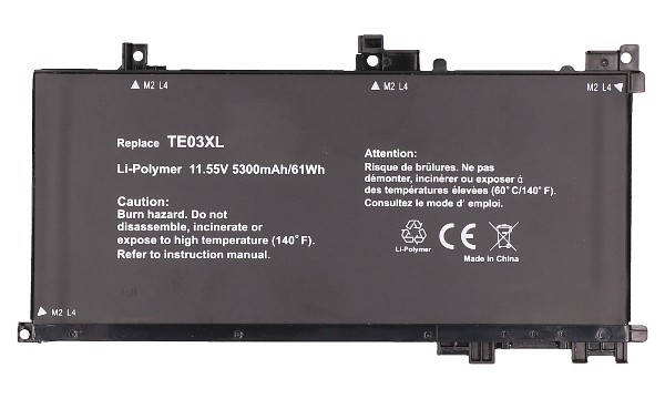 OMEN 15-ax015TX Batterie (Cellules 3)