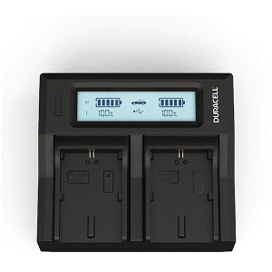 Alpha NEX-FS100 Chargeur de batterie Duracell LED Double DSLR