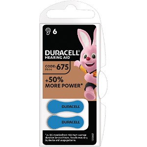 Batterie pour appareil auditif DA675 - 6 packs