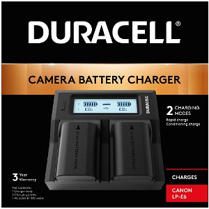 Vemico LP-E6 Batterie 2 Paquets 2100mAh et Chargeur LCD pour LP-E6 LP