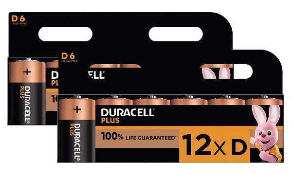 Duracell Plus Power de type D (Pack de 12)