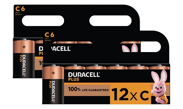 Duracell Plus Power de type C (Pack de 12)