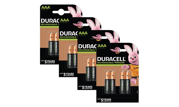 Duracell Pré-Chargée AAA 900mAh -Blister de 16