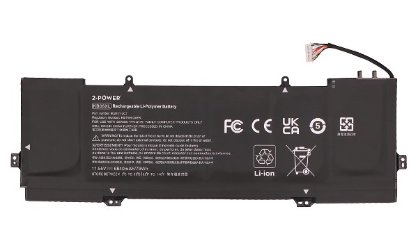 Spectre X360 15-BL001NA Batterie (Cellules 6)