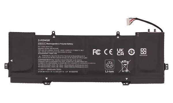 Spectre X360 15-BL100NC Batterie (Cellules 6)