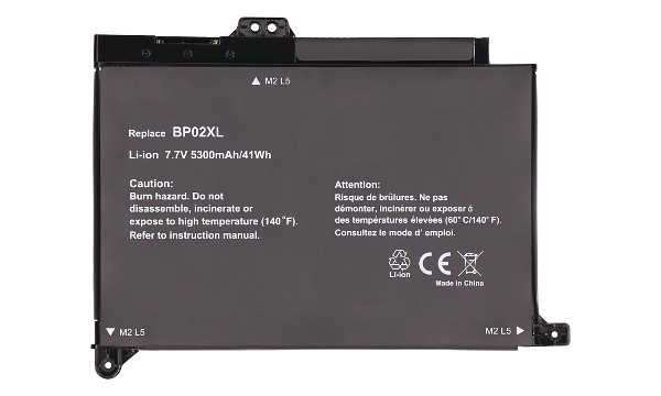 Pavilion x360 Convertible 13-u025TU Batterie (Cellules 2)