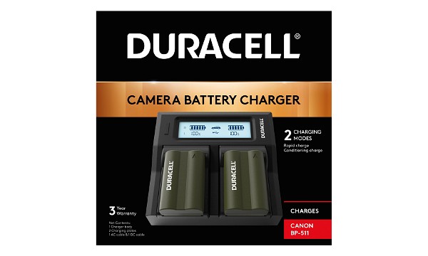 DM-MVX1i Chargeur de batterie double Canon BP-511