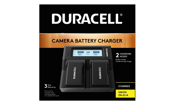 D3500 Double chargeur de batterie Nikon EN-EL14