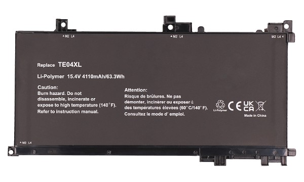 OMEN 15-ax256TX Batterie (Cellules 4)